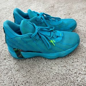 Adidas Dame 7 Jam Fest Blue Basketball Shoes Men's Size 9 FZ1050 EUC